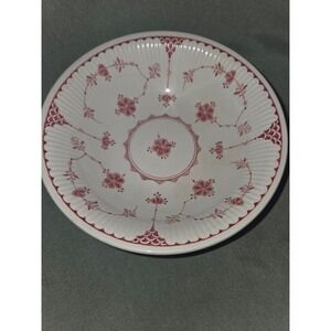 Franciscan Erica English Ironstone Fruit Dessert Bowl Red Floral Made in England